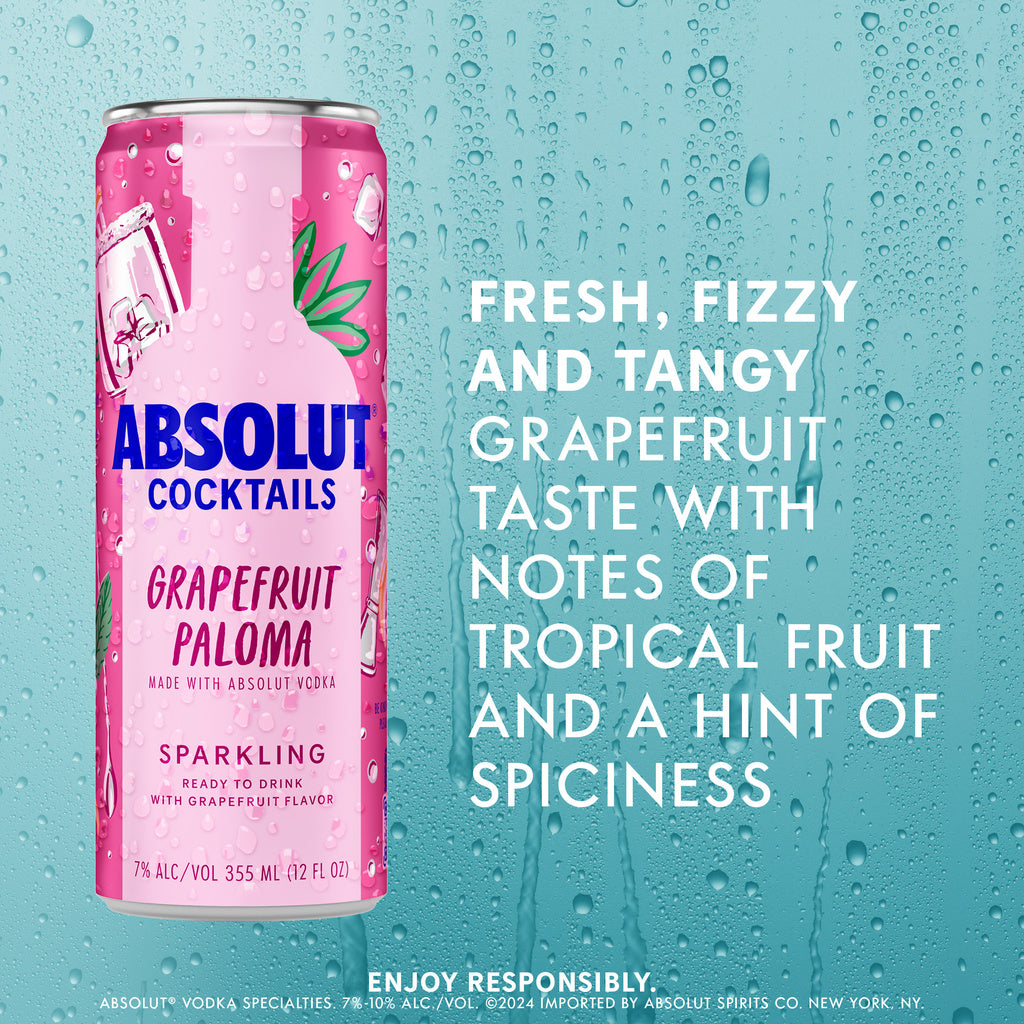 Absolut Grapefruit Paloma Sparkling (4 Pack) 355ml product image 8