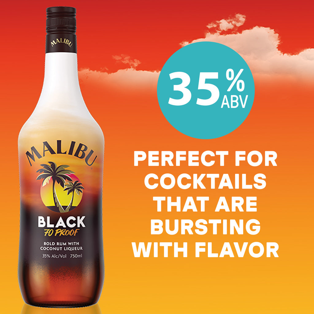 Malibu Malibu Black Coconut Rum Liqueur 1 L product image 8