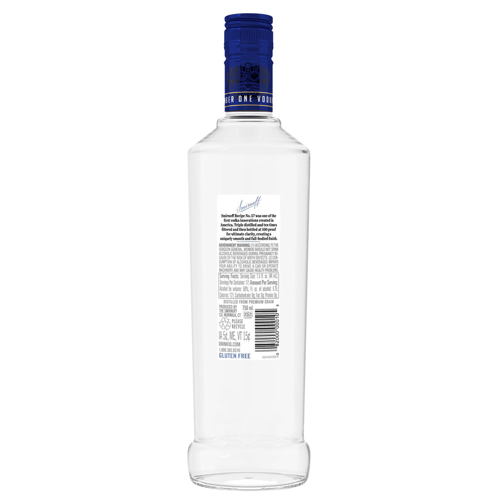 Smirnoff Vodka 750 ml product image 2
