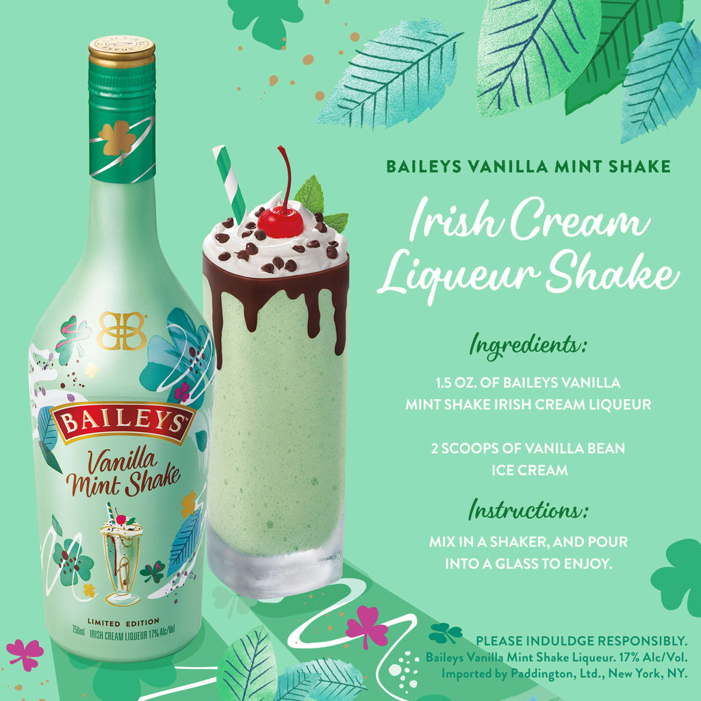 Baileys Vanilla Mint Shake Limited Edition Irish Cream 750 ml product image 2