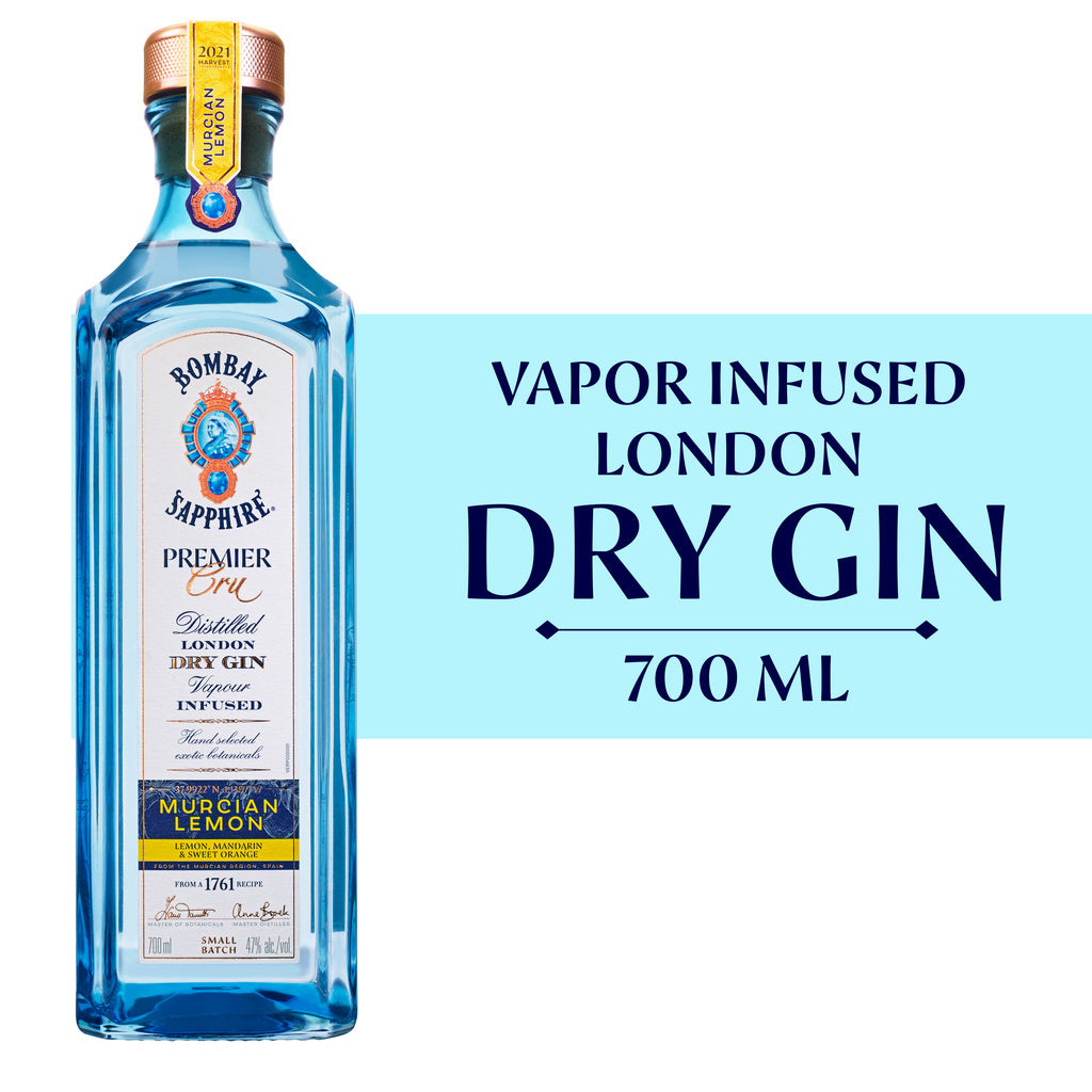 Bombay Sapphire Murcian Lemon Distilled London Dry Gin 700 ml
