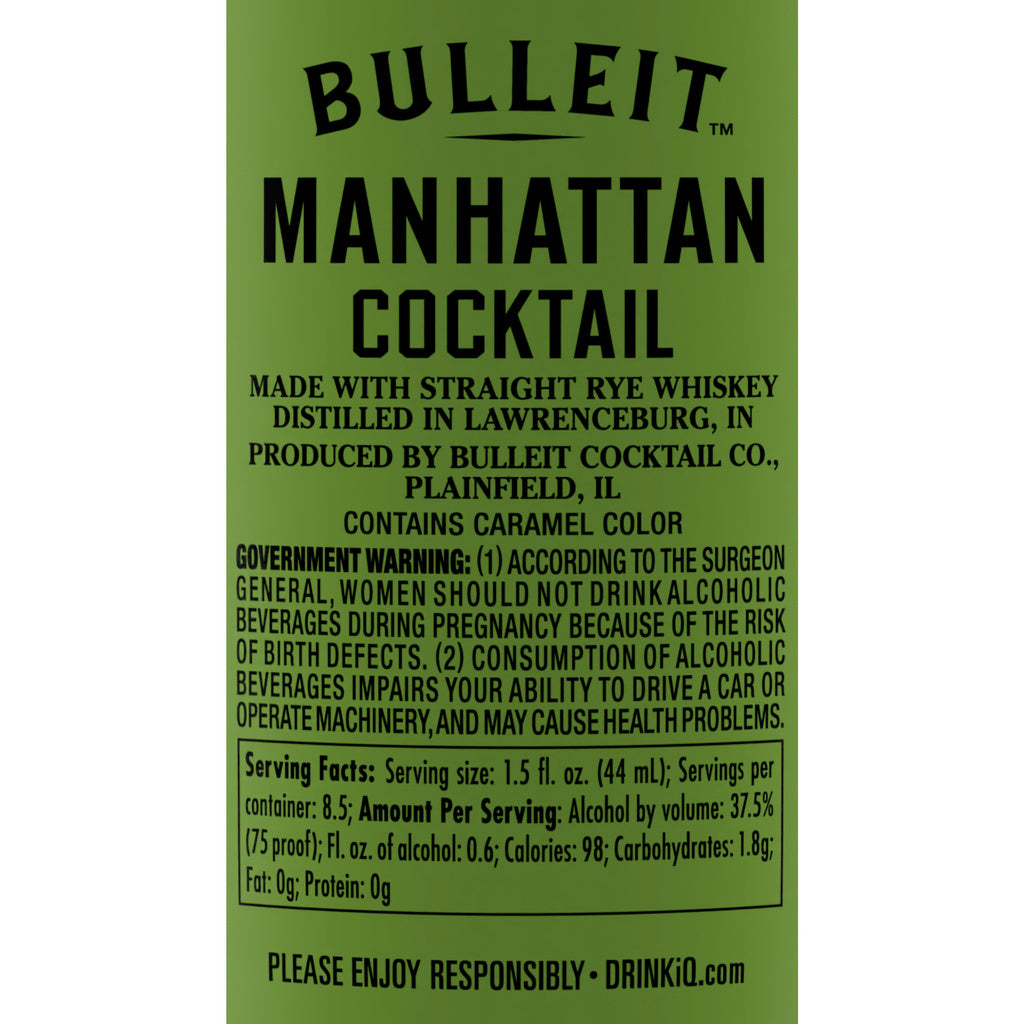 Bulleit Manhattan Cocktail 375 ml product image 3
