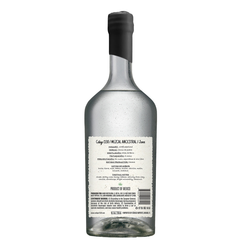 Codigo 1530 Mezcal Ancestral Joven 750 ml product image 5