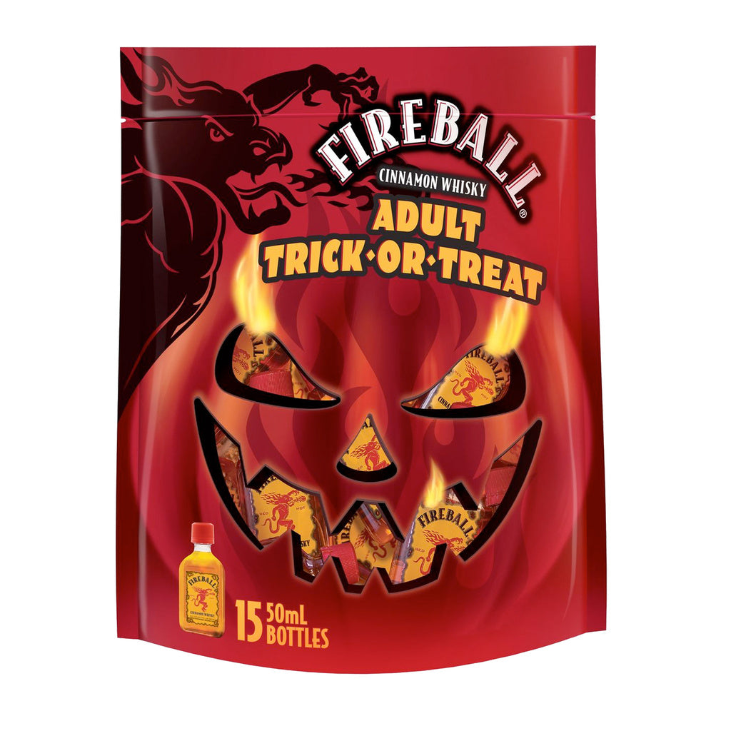 Fireball Cinnamon Adult trick or treat gift set bag 15 x 15 x 50ml product image 2