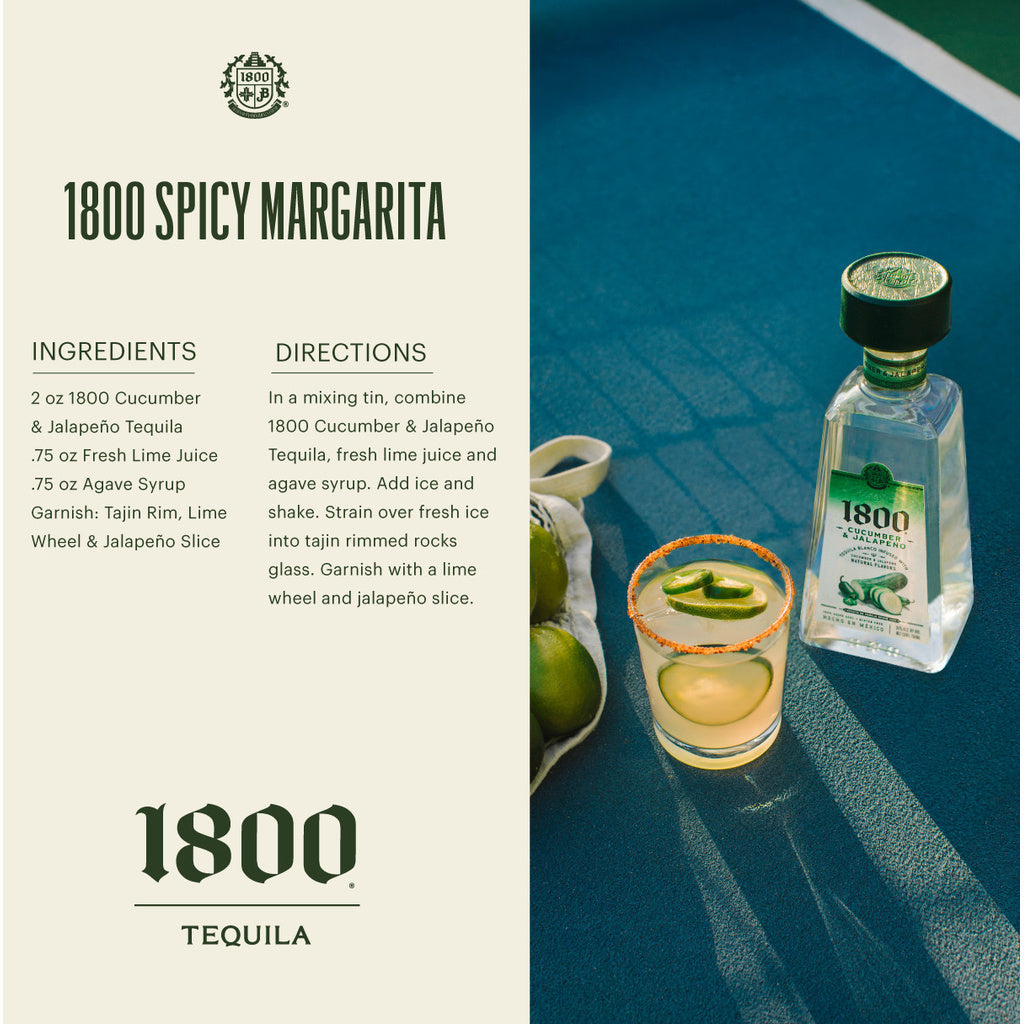 1800 Cucumber and Jalapeno Tequila Blanco 750 ml product image 9