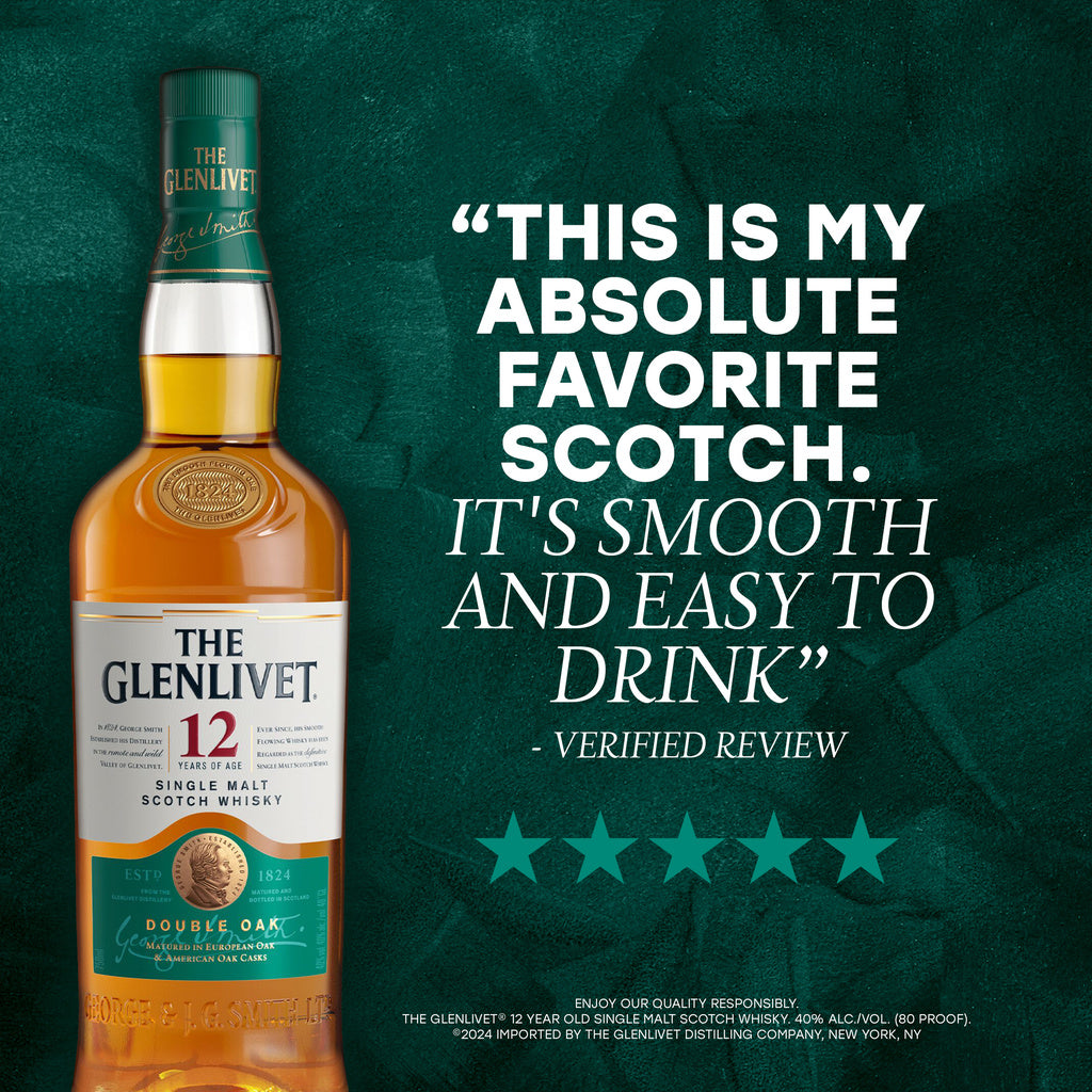 The Glenlivet Single Malt Scotch Whisky 12 year 375 ml product image 3