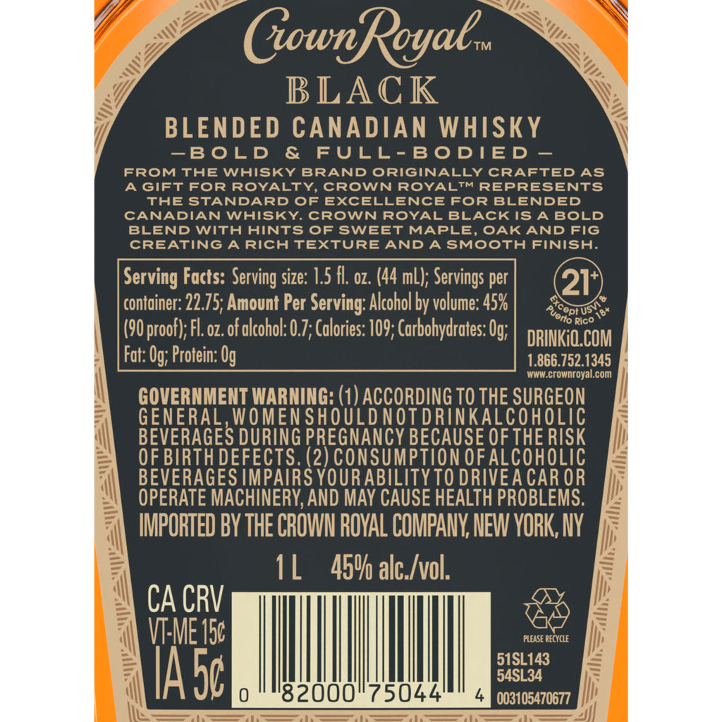 Crown Royal Black 1 L product image 5