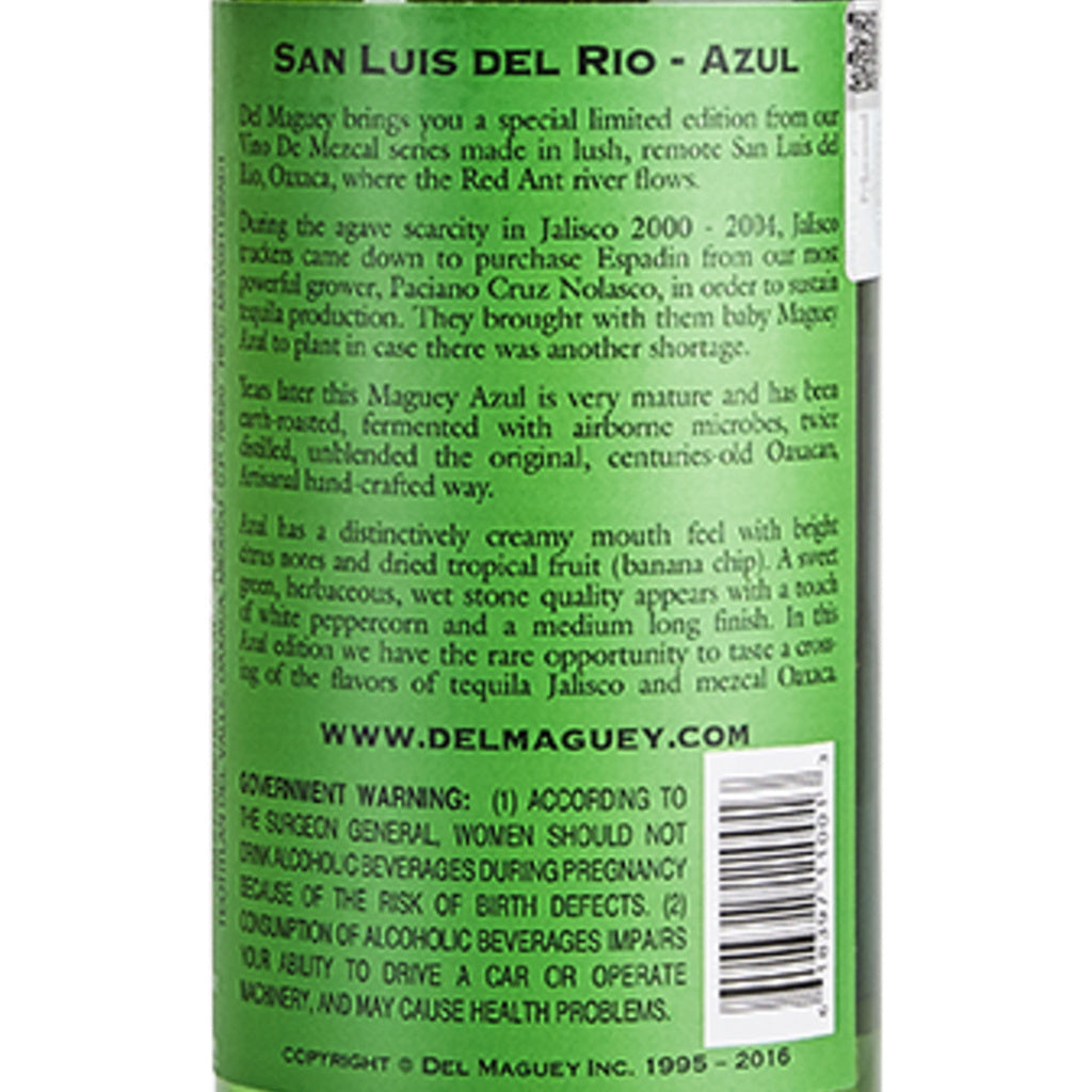 Del Maguey San Luis Del Rio Azul 750 ml product image 15