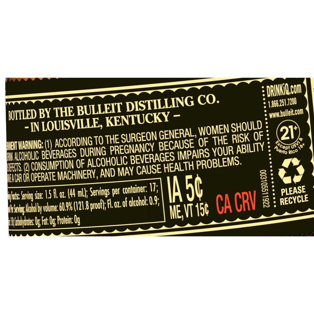 Bulleit Bourbon Barrel Strength 750 ml product image 10