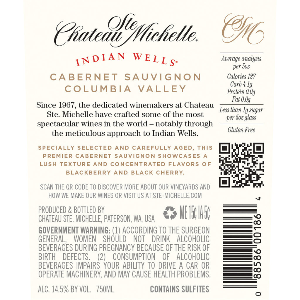 Ste Chateau Michelle Indian Wells 2021 750 ml product image 2
