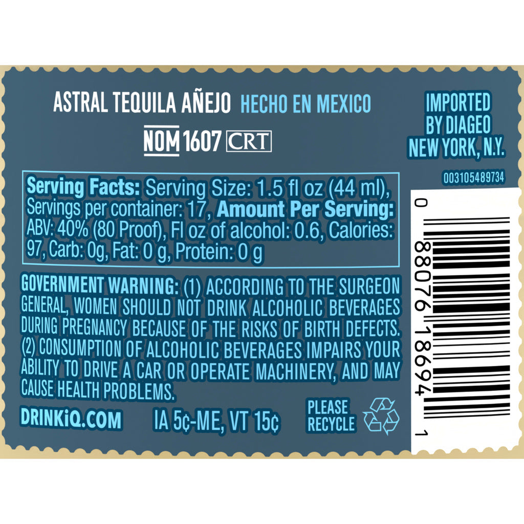Astral Tequila Añejo 750 ml product image 5