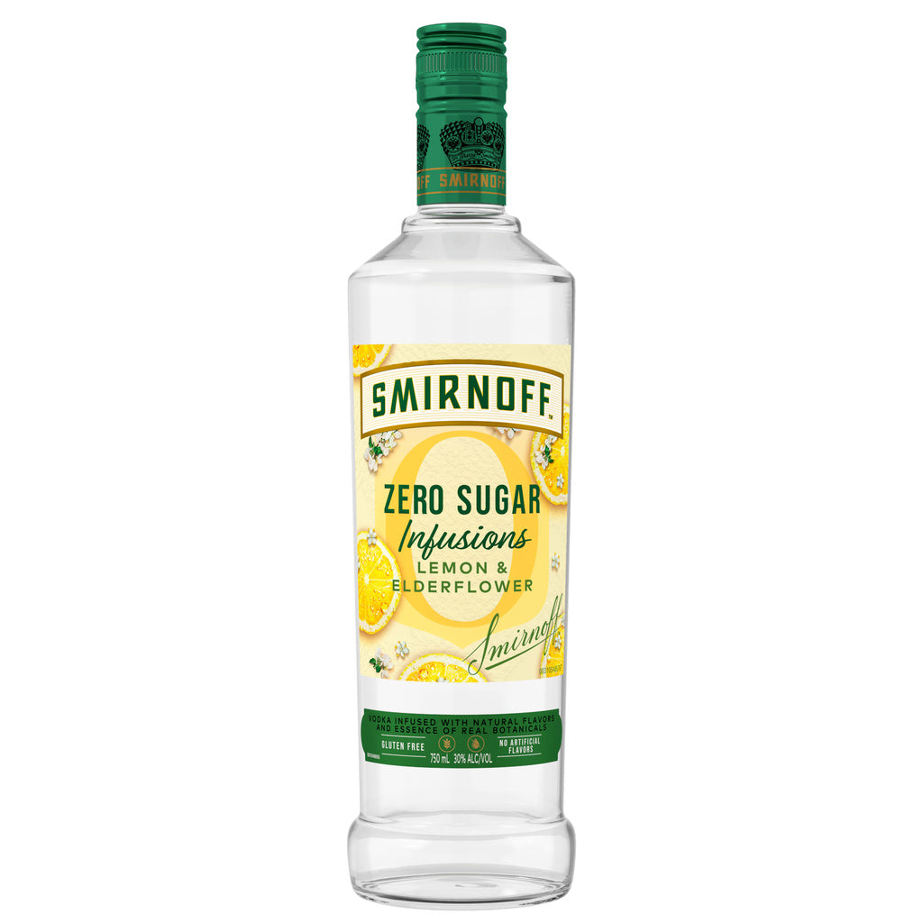 Smirnoff Zero Sugar Infusions Lemon and Elderflower 750 ml product image 2