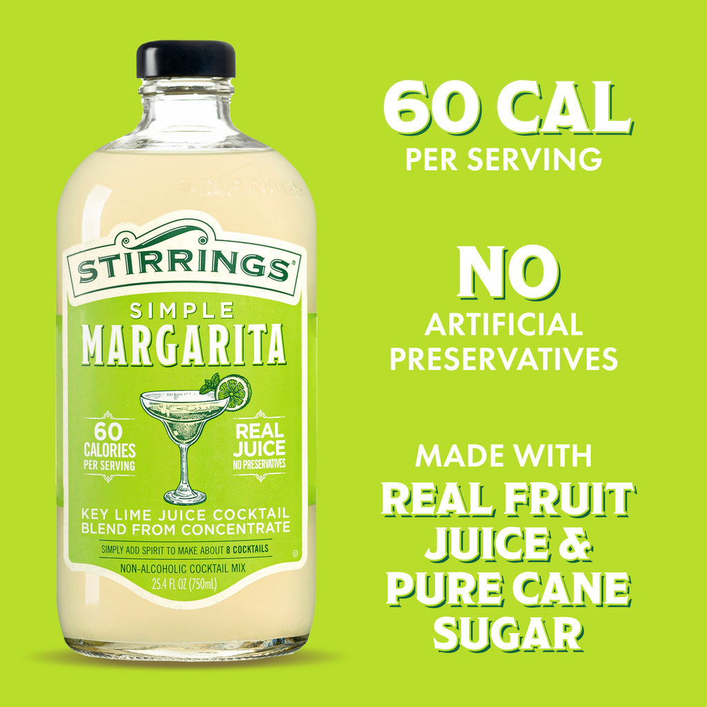 Stirrings Simple Margarita 60 calories 750 ml product image 21