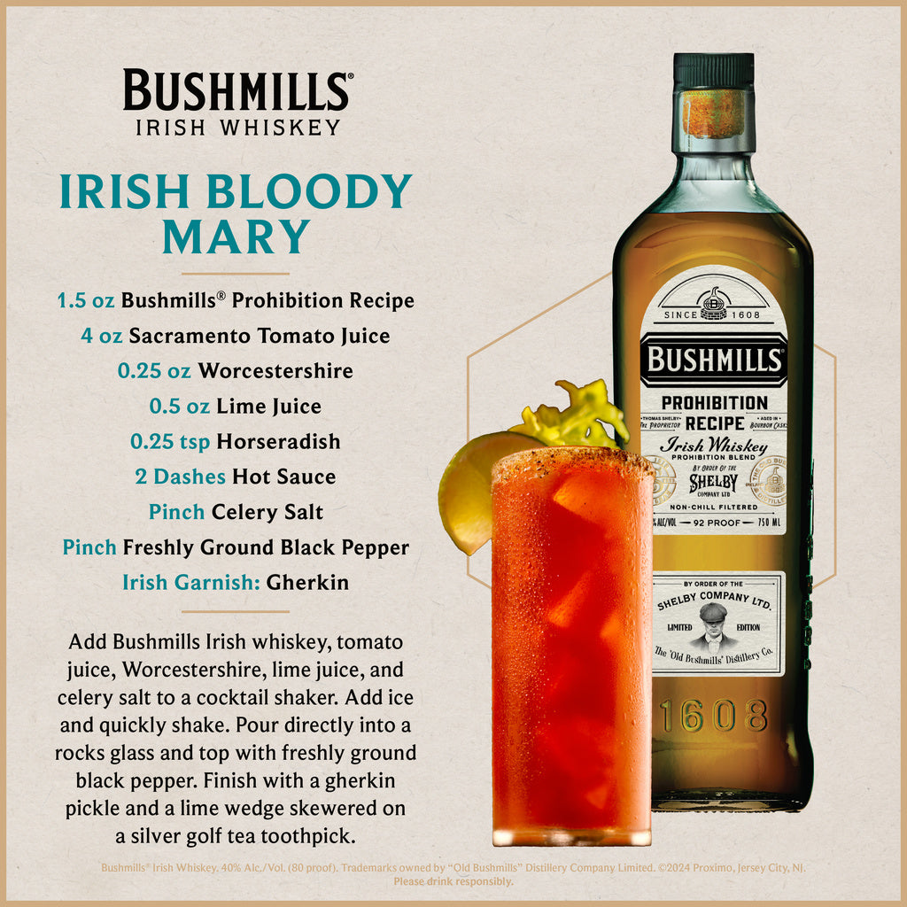 Bushmills Prohibition Recipe Irish Whiskey Limited Edition 750 ml product image 5