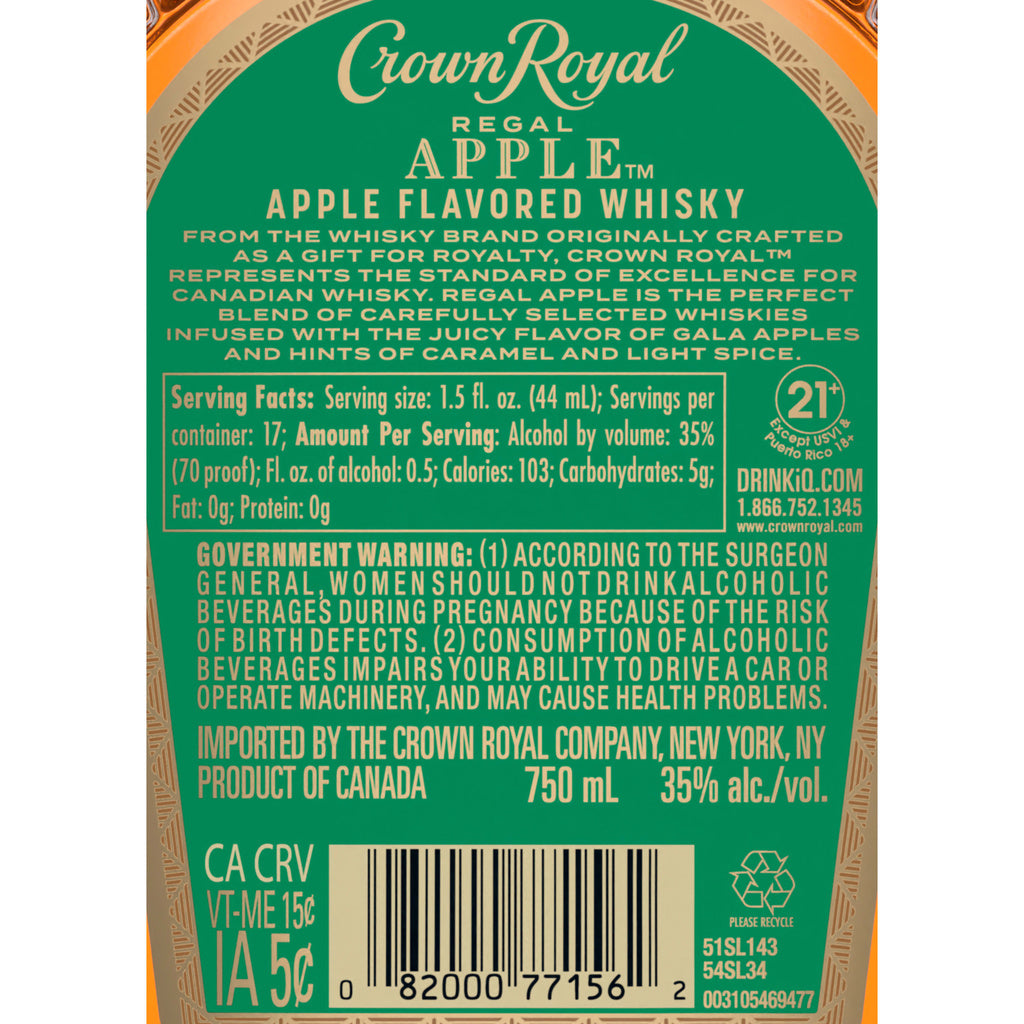 Crown Royal Regal Apple 750 ml product image 5