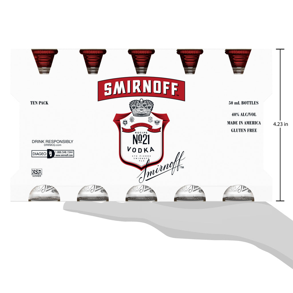 Smirnoff No. 21 Vodka 10 x 50ml product image 4