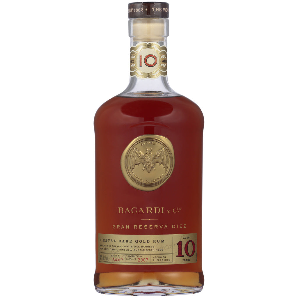 Bacardi Y Cia Gran Reserva Diez 10 Years Extra Rare Gold Rum 750 ml product image 7