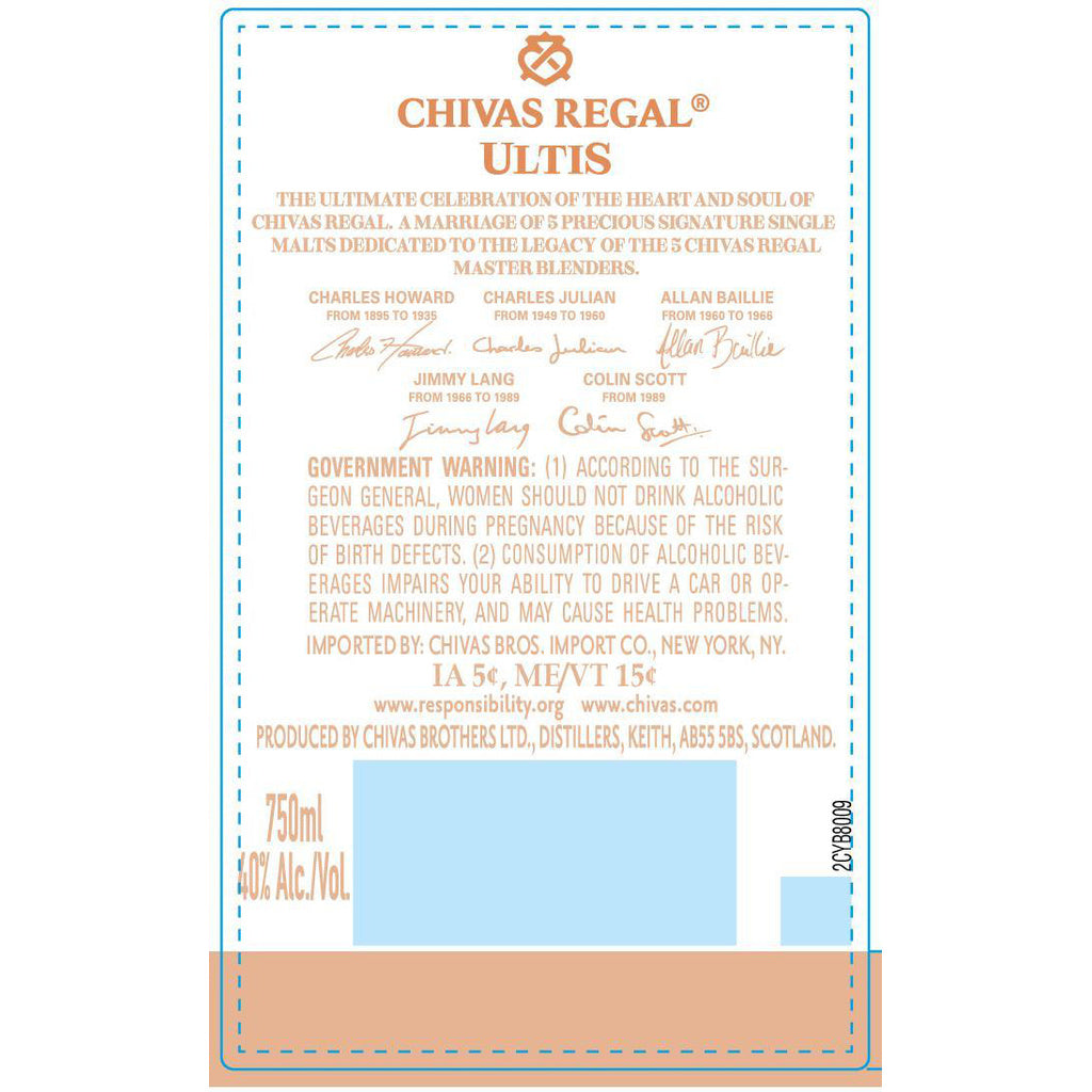 Chivas Regal Ultis Scotch Whisky 750 ml product image 6