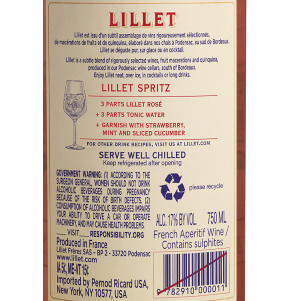 Lillet Rose 750 ml product image 8