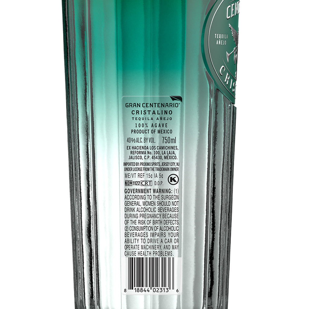 Gran Centenario Cristalino Tequila 750 ml product image 8
