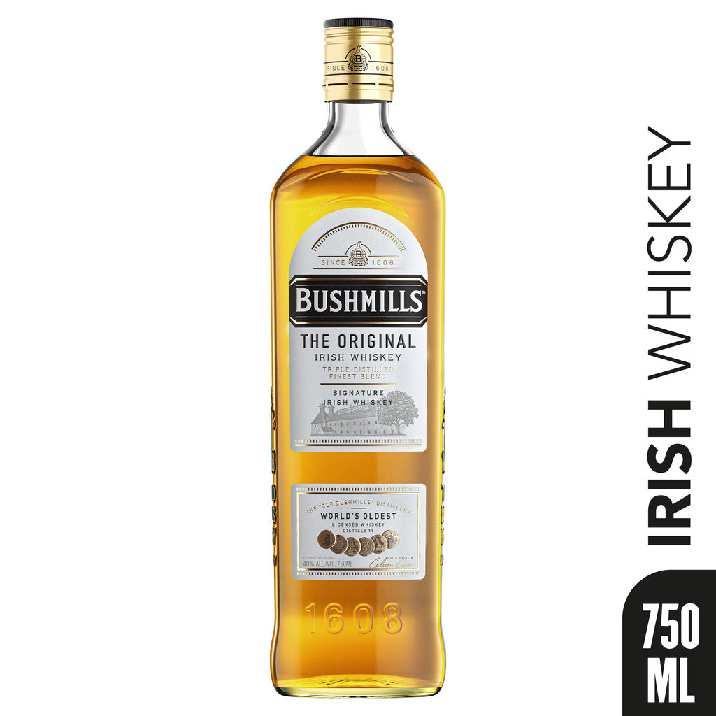 Bushmills Original White Label Irish Whiskey 750 ml
