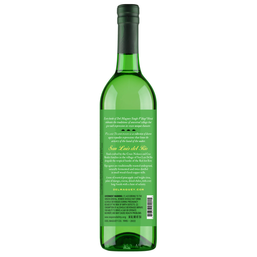 Del Maguey Single Village Mezcal San Luis Del Rio Proof 93 750 ml product image 2