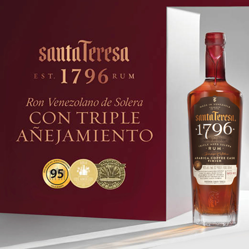 Santa Teresa Arabica Coffee Cask Finish Triple Aged Solera Rum Arr 1796 750 ml product image 4