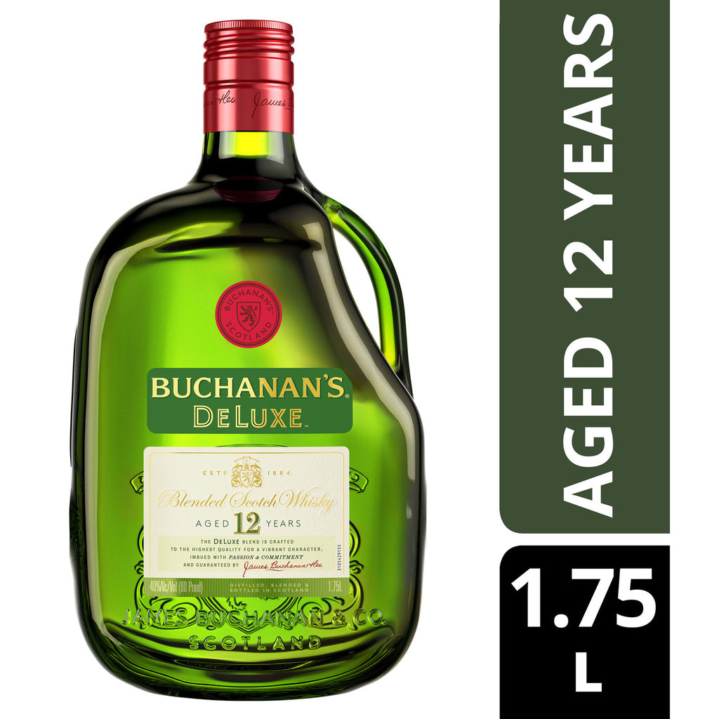 Buchanans 12 Years Old Deluxe Blended Scotch Whisky 12 year 1.75 L