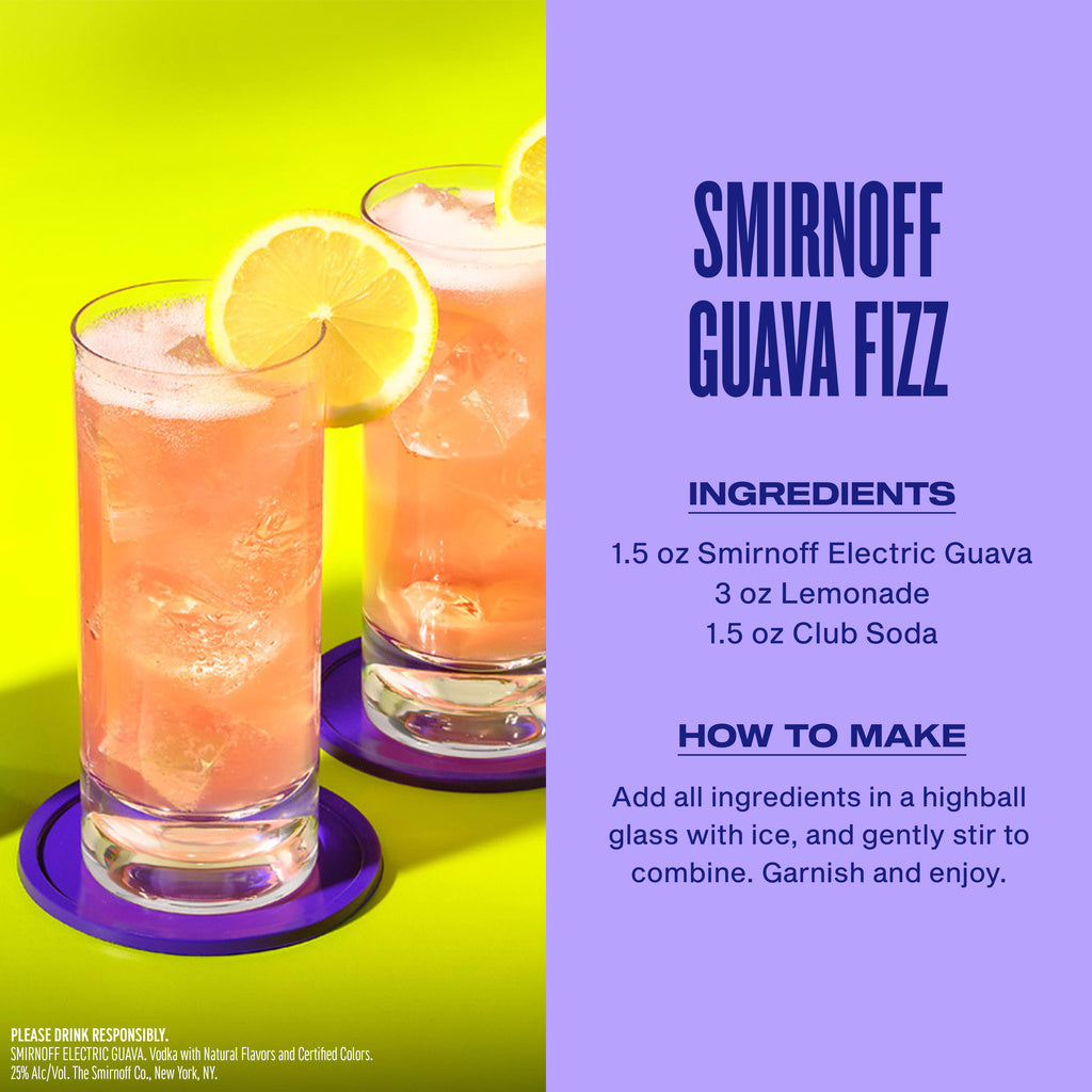 Smirnoff Electric Guava Vodka 750 ml product image 2