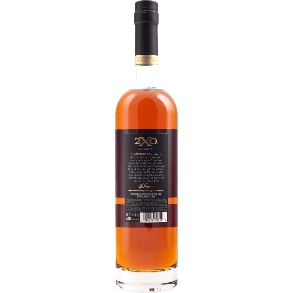 2XO Oak Series French Oak Kentucky Straight Bourbon Whsikey 750 ml product image 3