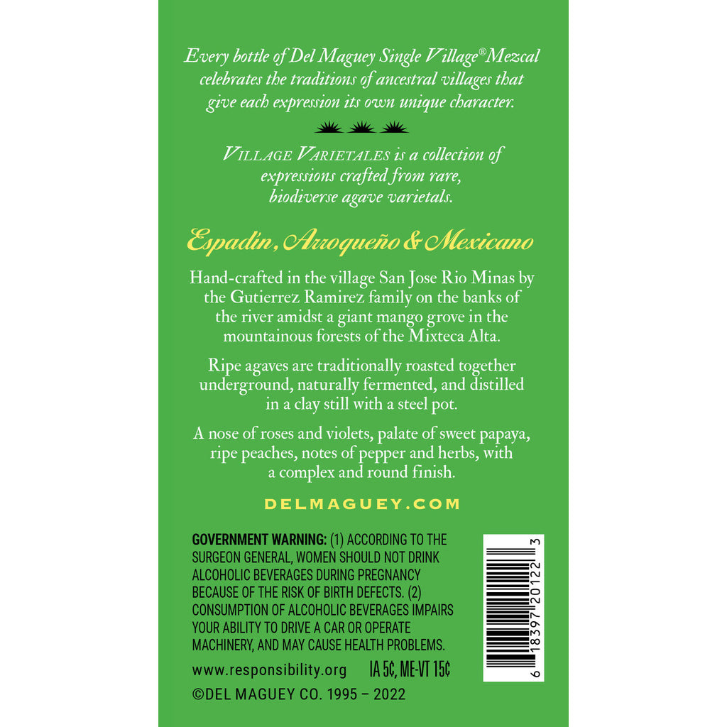 Del Maguey San Jose Rio Minas 750 ml product image 3