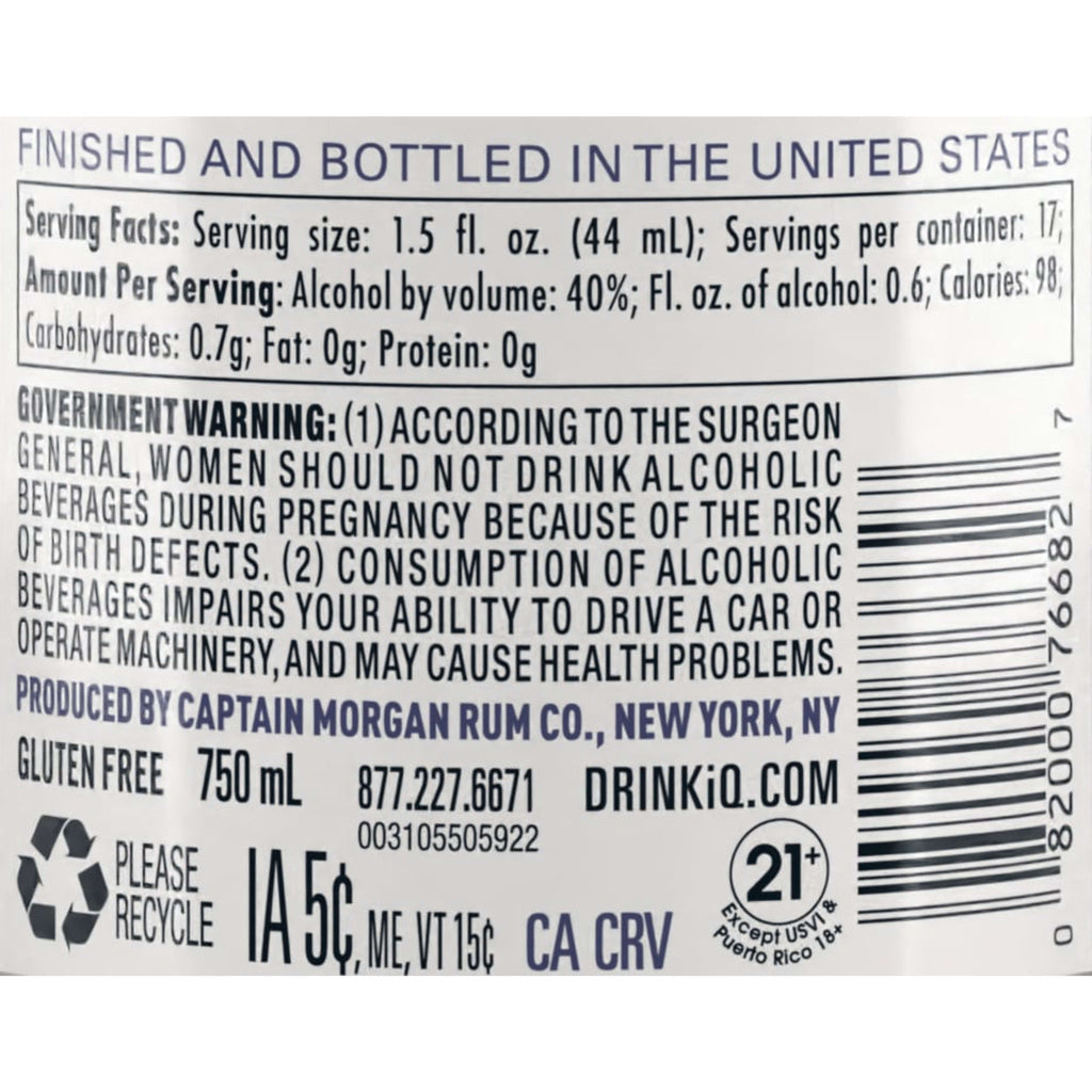 Captain Morgan White Rum 750 ml product image 8