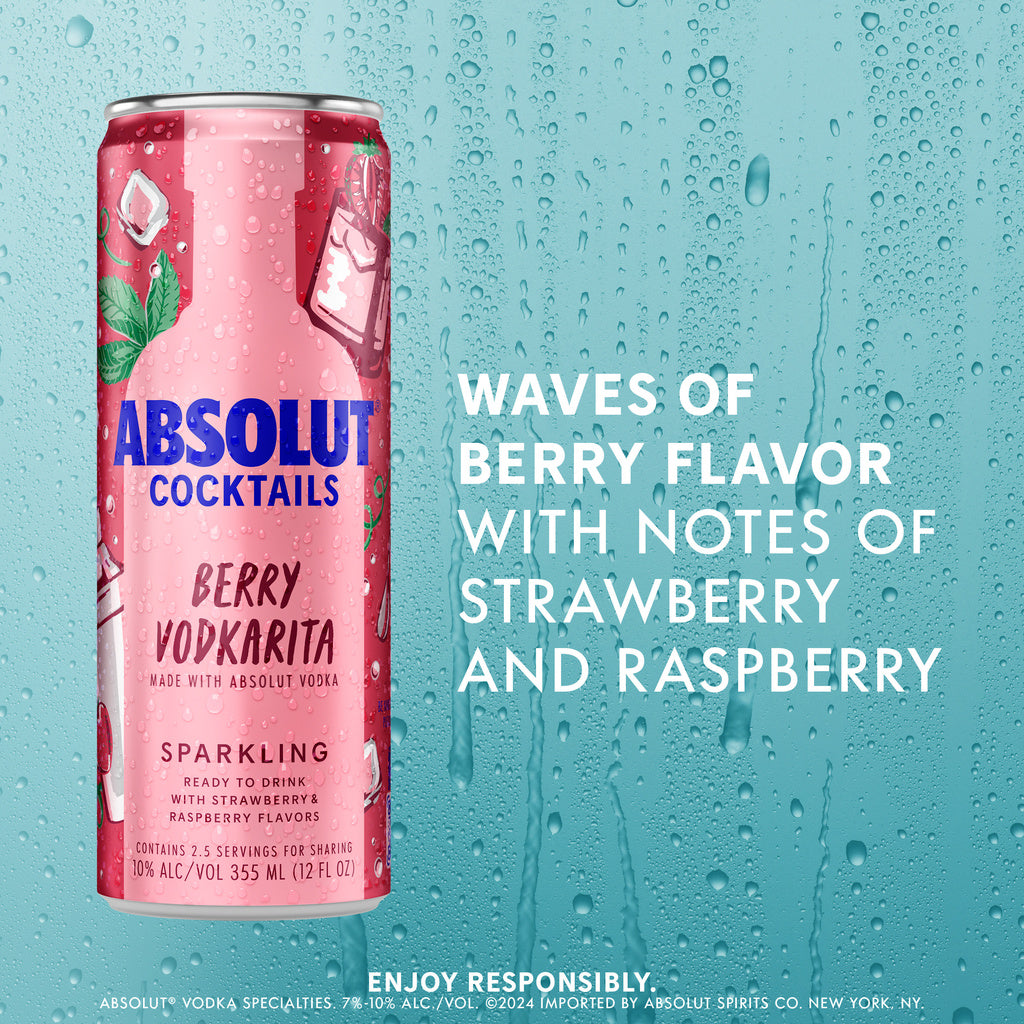 Absolut Cocktail Berry Vodkarita 355ml product image 9