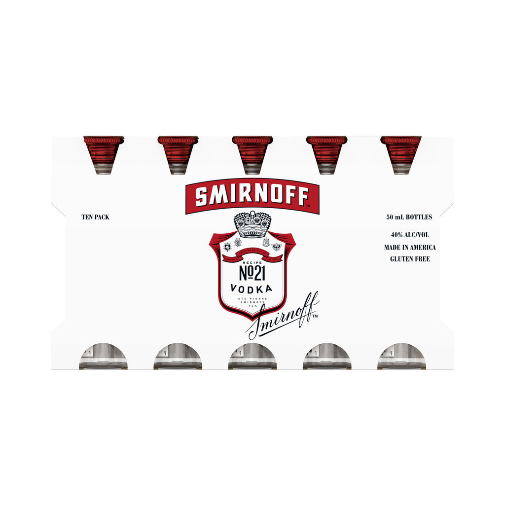 Smirnoff No. 21 Vodka 10 x 50ml product image 2