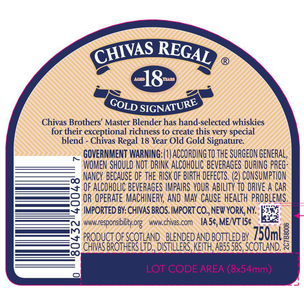 Chivas Regal 18 Year 750 ml product image 2