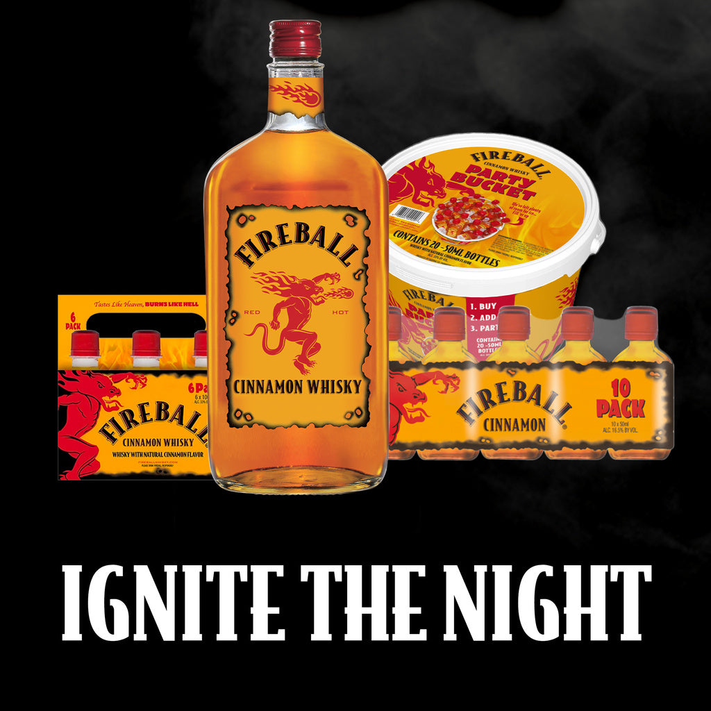 Fireball Cinnamon Adult trick or treat gift set bag 15 x 15 x 50ml product image 7