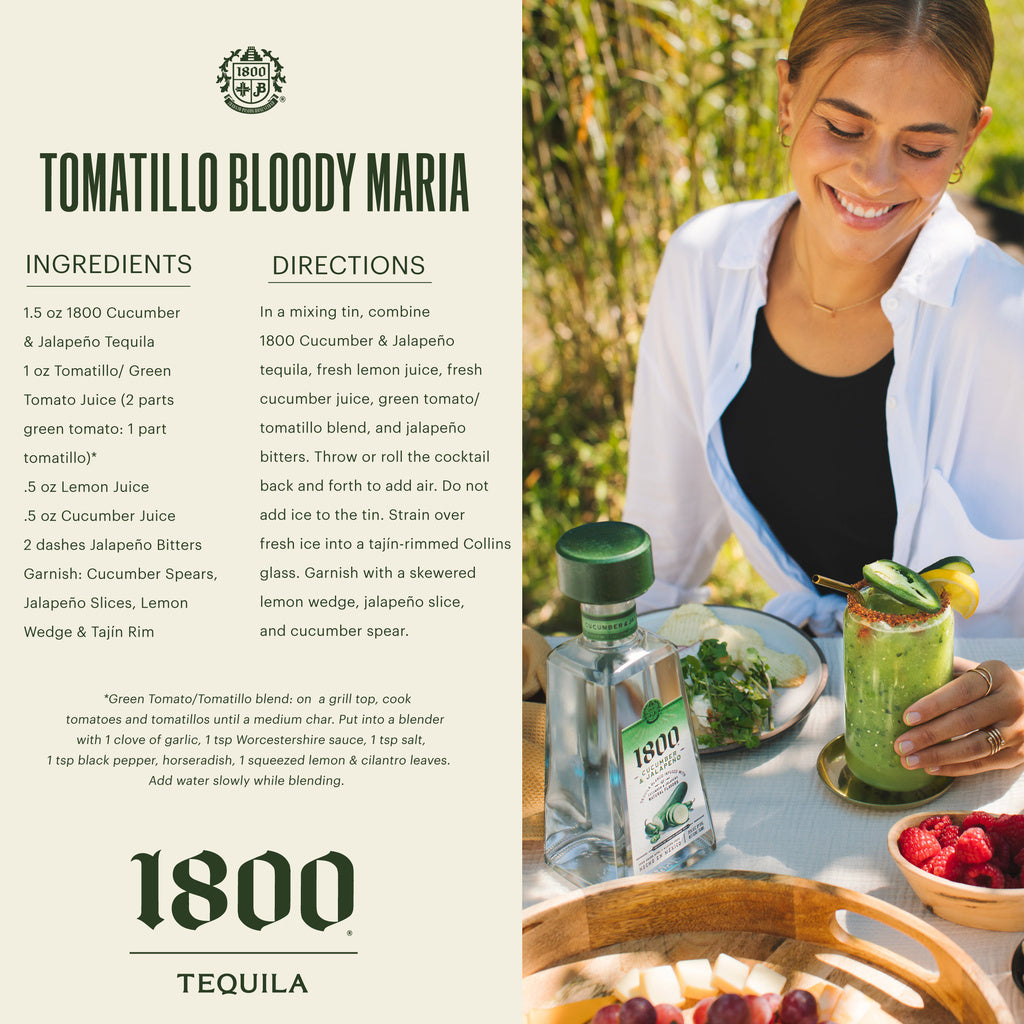 1800 Cucumber and Jalapeno Tequila Blanco 750 ml product image 10