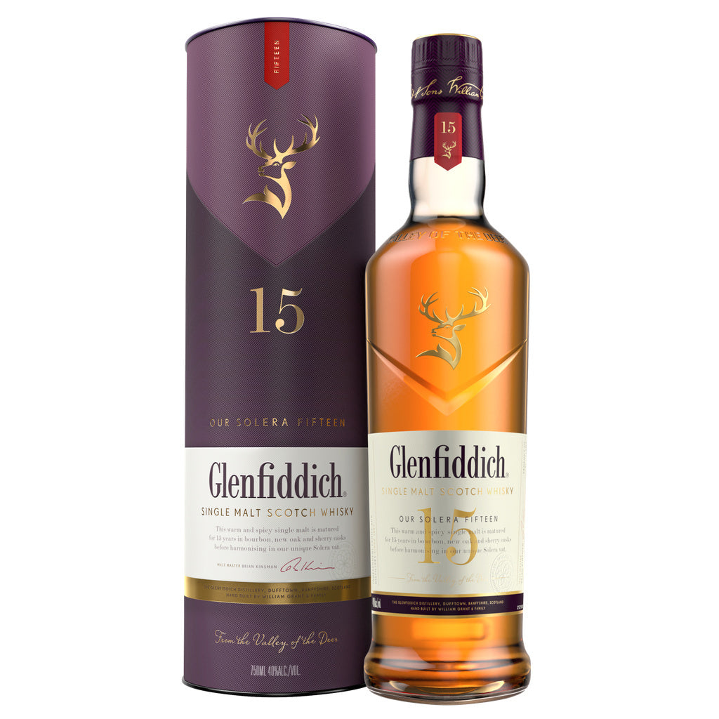 Glenfiddich 15 Year Single Malt Scotch Whisky Solera Aged 750 ml product image 2