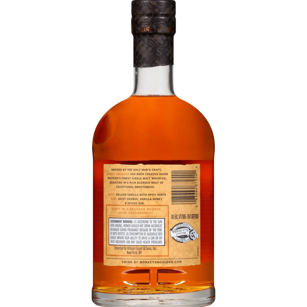 Monkey Shoulder Blended Scotch 750 ml product image 5