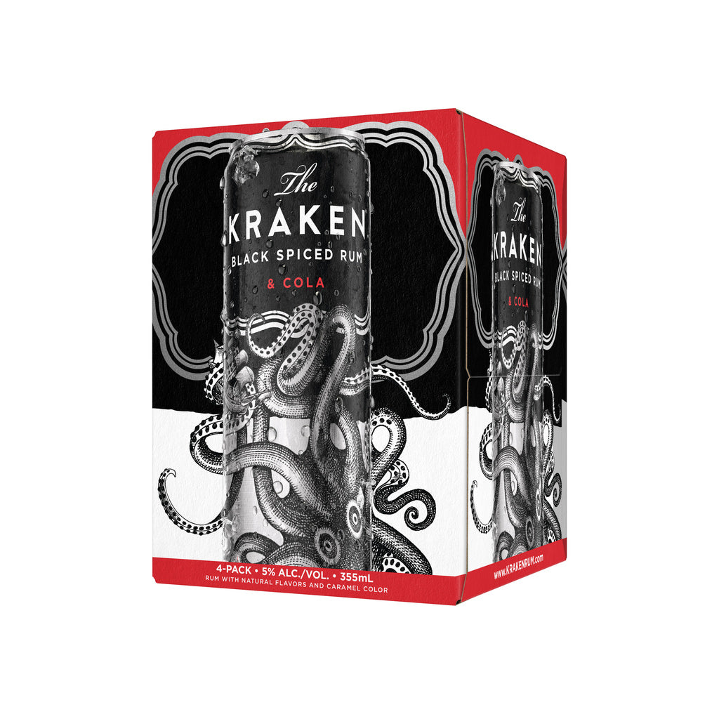 The Kraken Black Spiced Rum and Cola (4 Pack) 355 ml product image 7