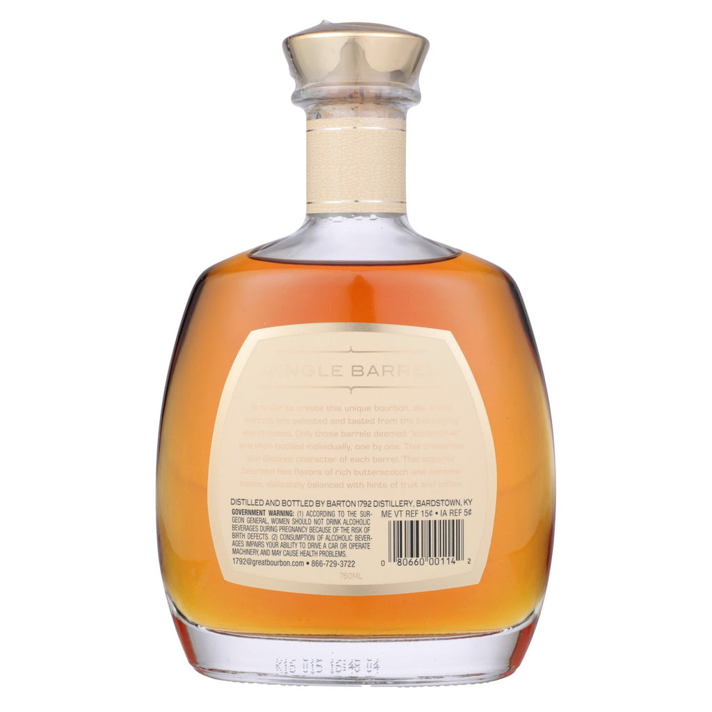1792 Single Barrel Kentucky Straight Bourbon Whiskey 750 ml product image 2