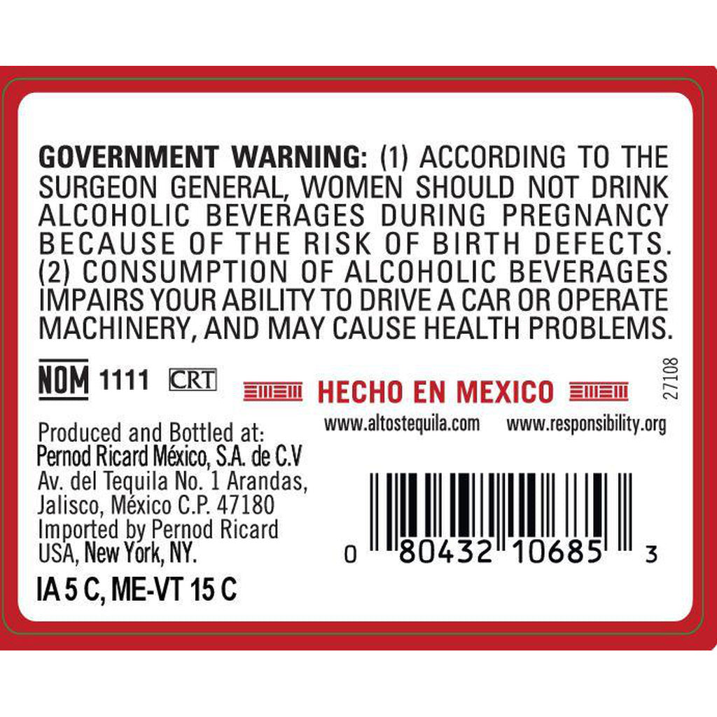 Olmeca Altos Reposado 750 ml product image 4