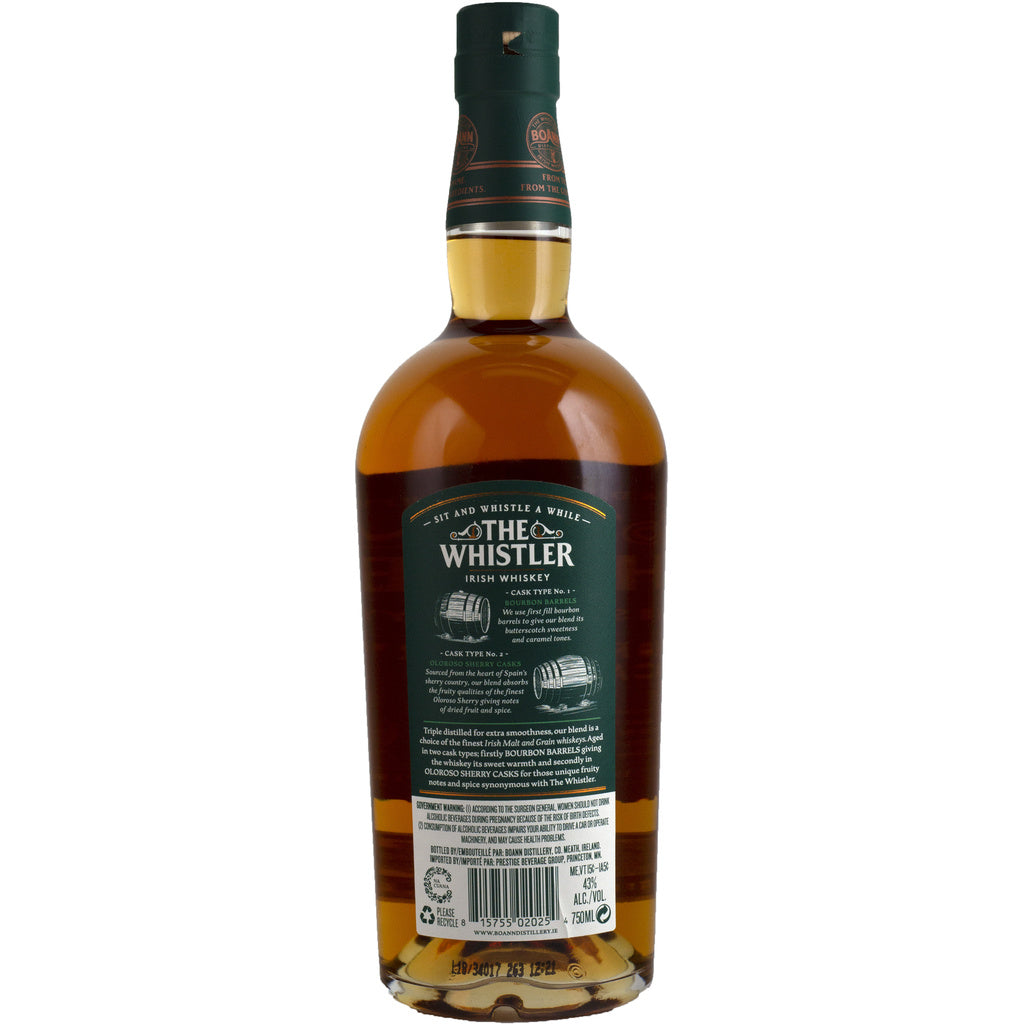 The Whistler Irish Whiskey Oloroso Sherry Cask Finish Triple Distilled 750 ml product image 2
