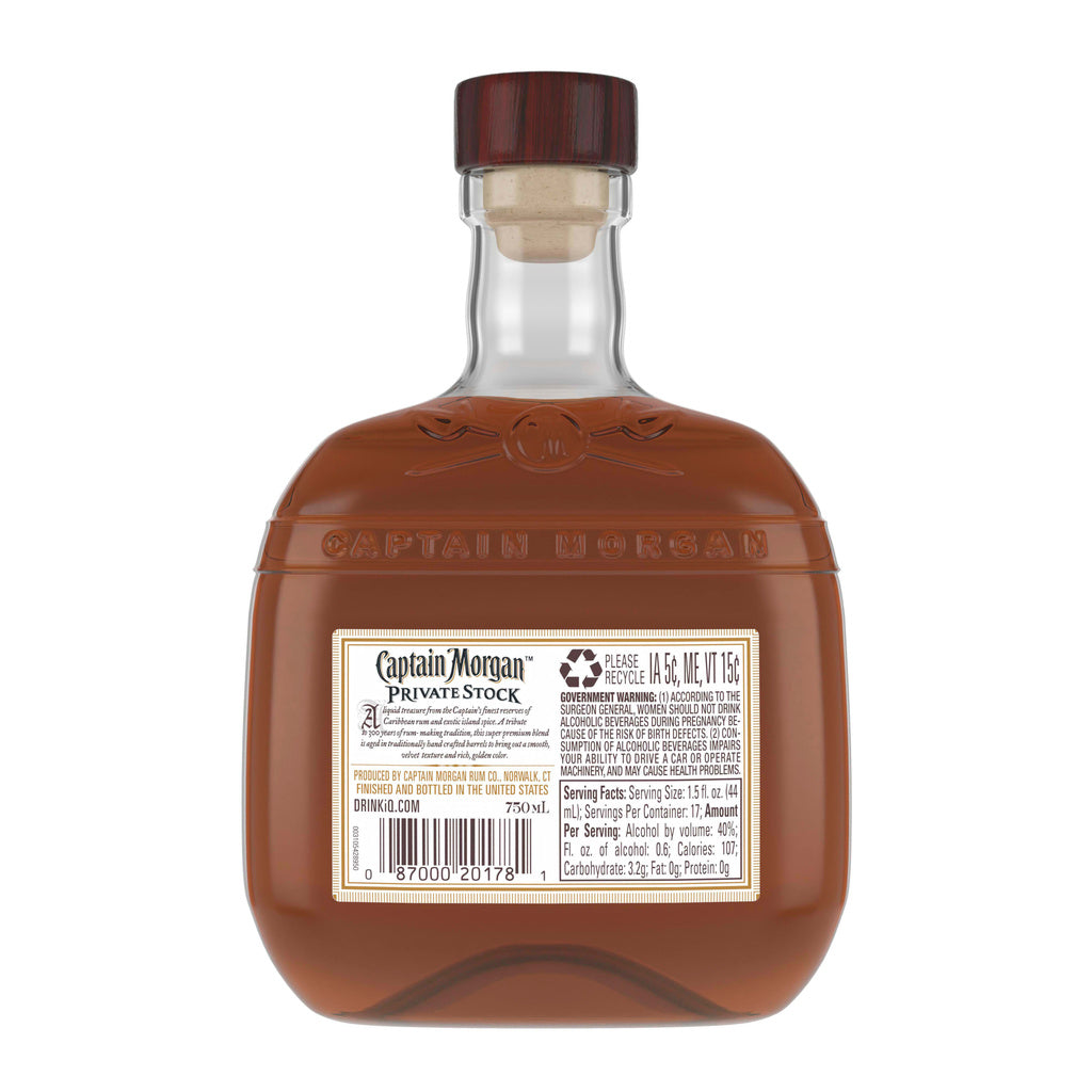 Captain Morgan Private Stock Rum 750 ml product image 4