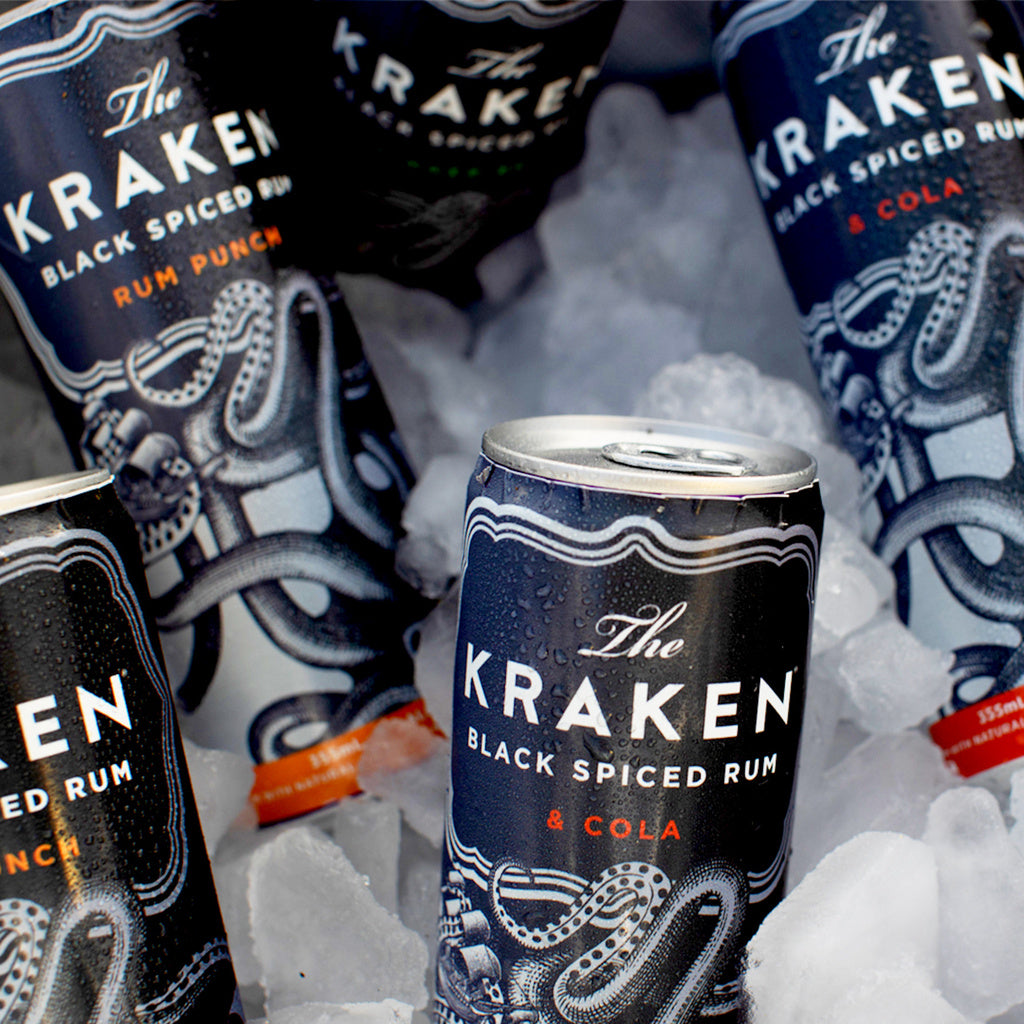 The Kraken Black Spiced Rum and Ginger Beer (4 Pack) 355 ml product image 3