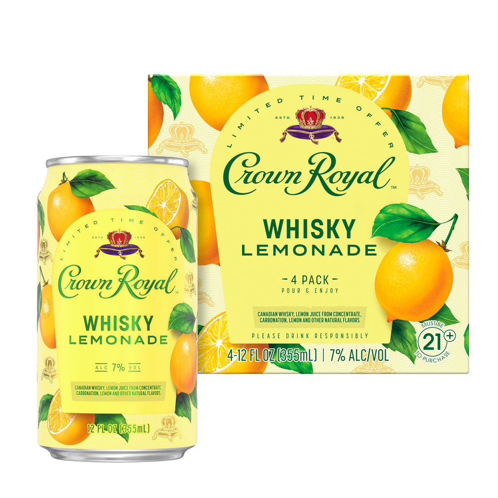 Crown Royal Cocktail Whisky Lemonade (4 Pack) 12FL 375 ml product image 3