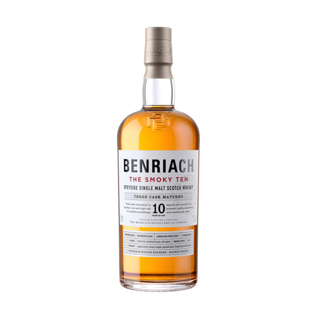 Benriach The Smoky Ten Speyside Single Malt Scotch Three Cask Matured 10 year 750 ml