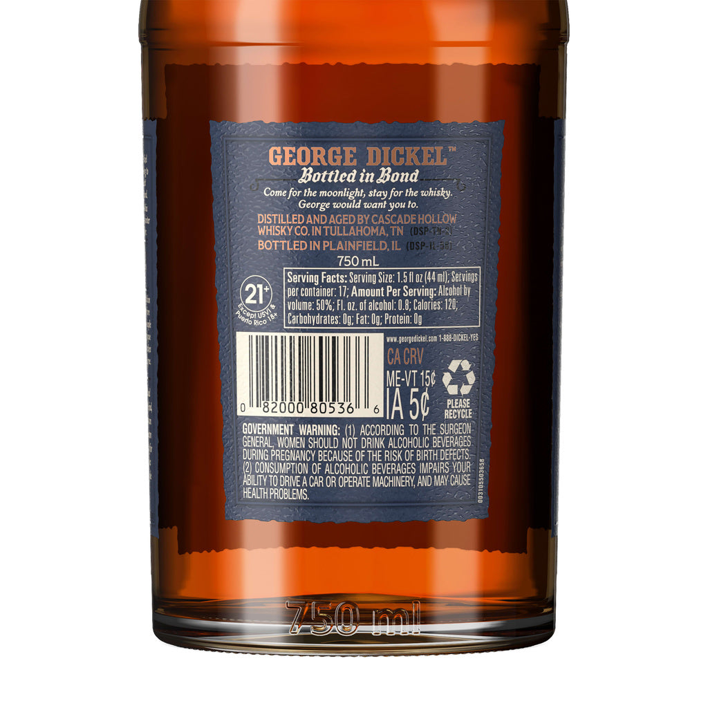 George Dickel Bottled In Bond 12 year 750 ml product image 2