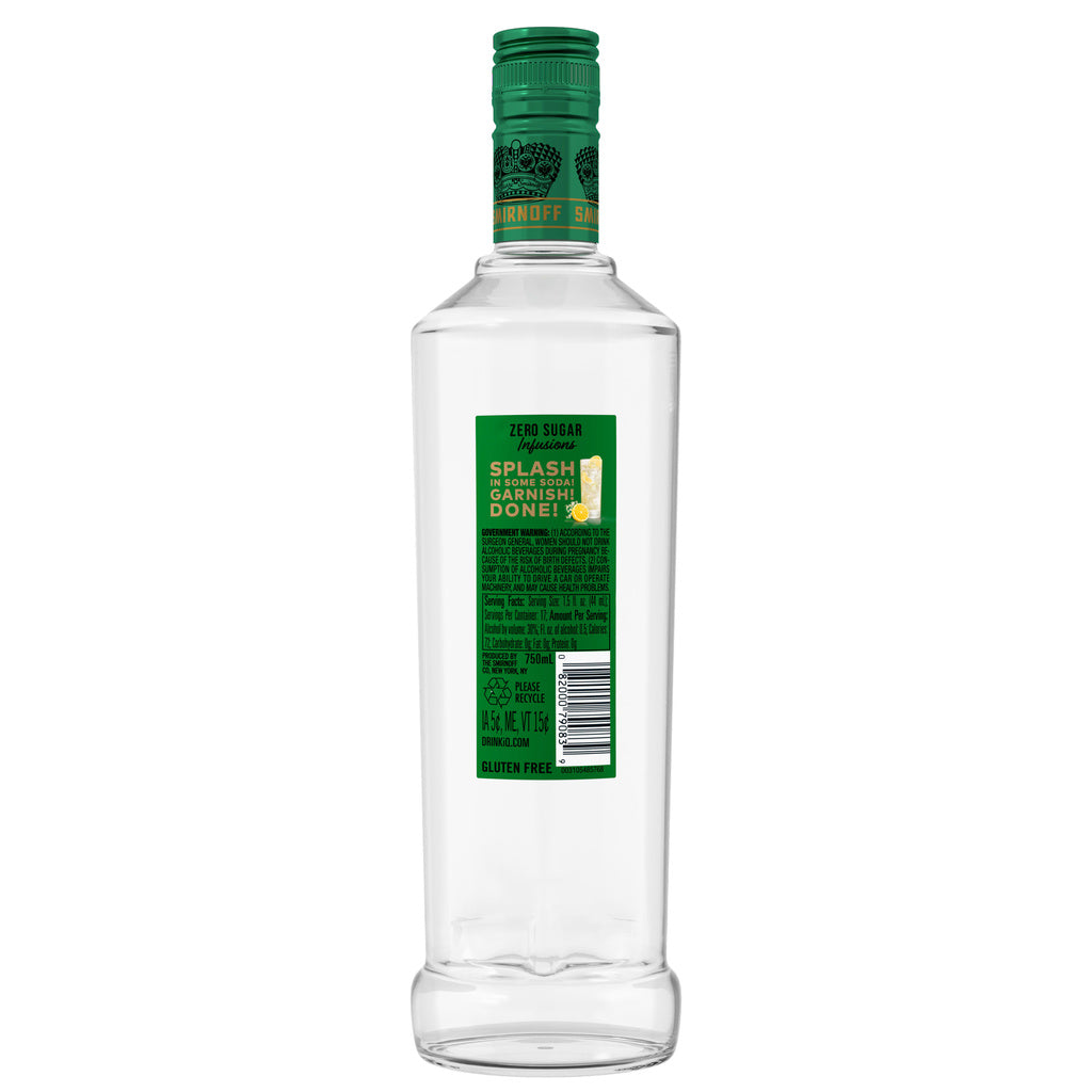 Smirnoff Zero Sugar Infusions Lemon and Elderflower 750 ml product image 3