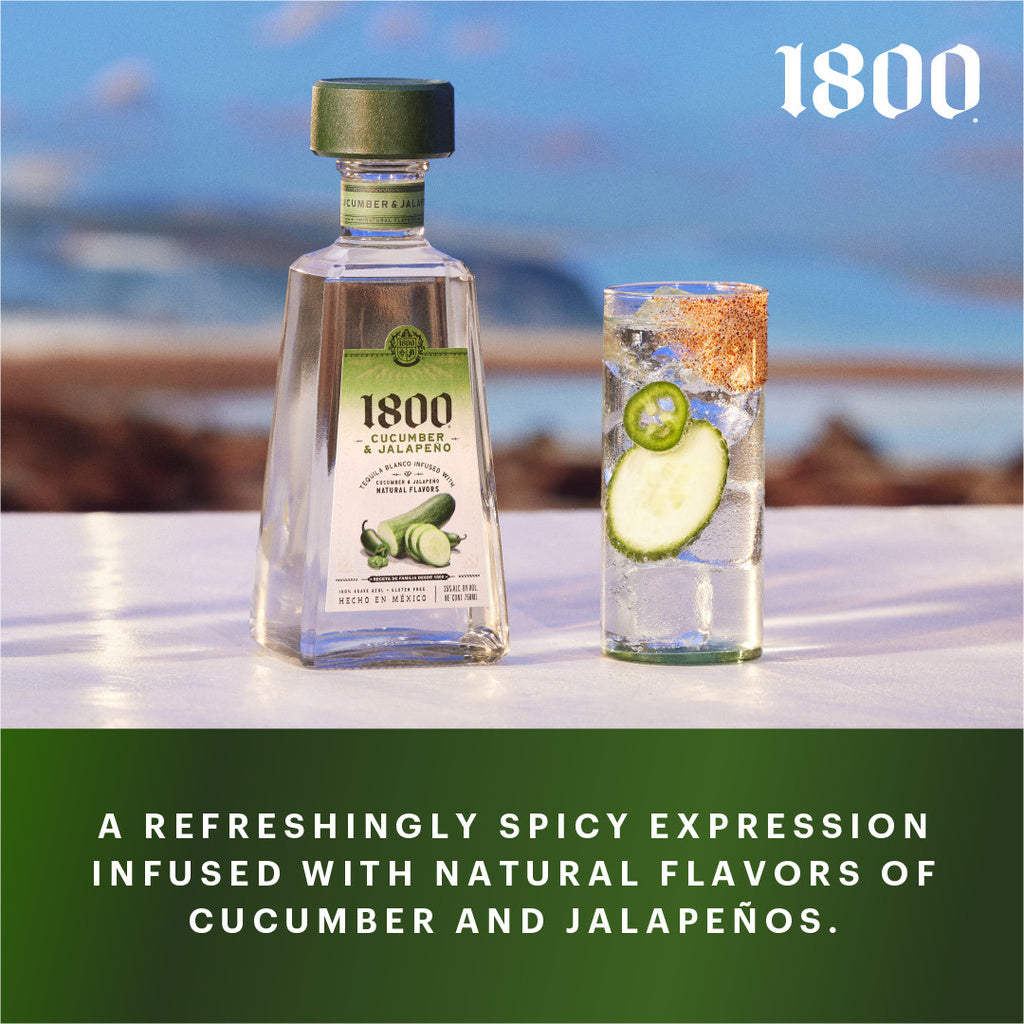 1800 Cucumber and Jalapeno Tequila Blanco 750 ml product image 2